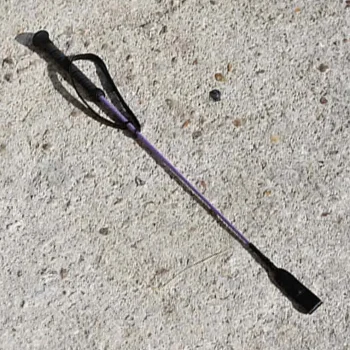 Fashion Cheval Energy - Les Equipements Cheval Energy Cravache Tressée - Violet / Gris