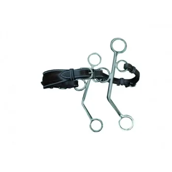 Fashion Jump'In Hackamore Cuir Branches Longues - Noir