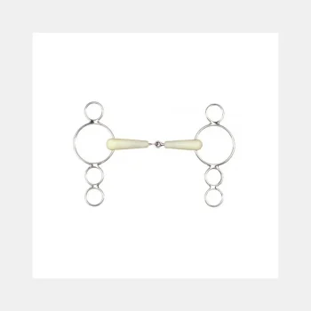 Online Happy Mouth Mors Cheval Pessoa 4 Anneaux à Simple Brisure En Résine