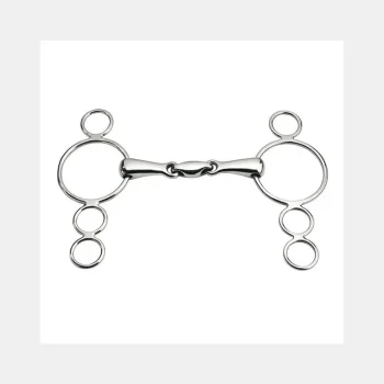 Clearance Mors Pessoa 4 Anneaux à Double Brisure, En Inox, Canons Moyens