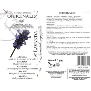 Hot Officinalis Shampoing Sec Lavande Crinière Et Queue